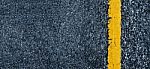 Road Texture With Two Yellow Stripe Stock Photo