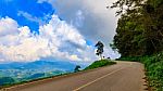 Road To "khun Sa Than" Nan Thailand With Mountain View Ponit Lan Stock Photo