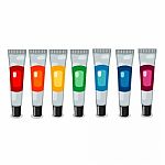 Row Of Color Paint Tube Stock Photo