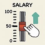 Salary Scale Stock Photo