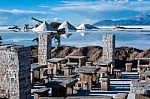 Salinas Grandes On Argentina Andes Is A Salt Desert In The Jujuy Stock Photo