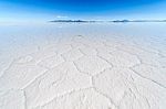 Salt Lake Uyuni In Bolivia Stock Photo