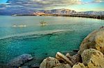 Salty Water Of The Dead Sea, Israel Stock Photo