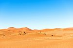 Sand Dune In The Namibian Desert Near Sossusvlei Stock Photo