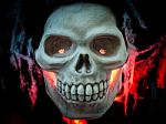 Scary Halloween Skull Bones Stock Photo