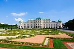 Schloss Belvedere Palace Vienna Austria Stock Photo