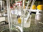 Science Lab Beaker Stock Photo