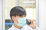 Scientist With Equipment And Science Experiments Stock Photo