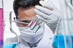 Scientists Are Experimenting Stock Photo