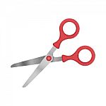 Scissors Isolated Is Tool Icon On A White Background Stock Photo