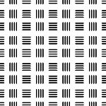 Seamless Black Line Abstract Pattern With White Background, , Copy Space For Text, Black And White Theme Stock Photo