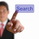 Search Button On Keyboard Stock Photo