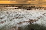 Seascape And Wave In South Africa Stock Photo