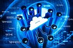 Secure Cloud Computing Stock Photo