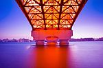 Seongsan Bridge In Korea Stock Photo