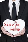 service minded Businessman Stock Photo