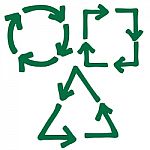 Set Of Recycle Arrow Stock Photo