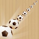 Shooting Soccer Ball Stock Photo
