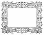 Silver Frame Stock Photo