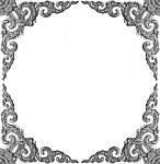 Silver Frame Stock Photo