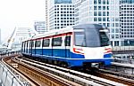 Sky Train In Bangkok Stock Photo