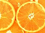 Slices Of Fresh Orange Texture Background Stock Photo