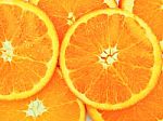 Slices Of Fresh Orange Texture Background Stock Photo