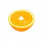 Slices Of Orange Isolated On White Background With Clipping Path Stock Photo