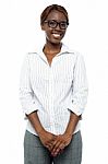 Smiling African Businesswoman Stock Photo