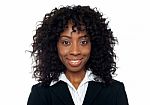 Smiling African Businesswoman Stock Photo