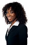 Smiling African Businesswoman Stock Photo