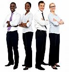 Smiling Business Team Stock Photo