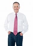 Smiling Businessman Stock Photo