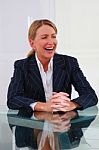 Smiling Businesswoman Stock Photo