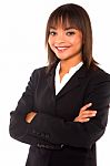 Smiling Businesswoman Stock Photo