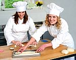 Smiling Female Chefs Stock Photo