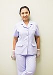 Smiling Female Nurse Stock Photo