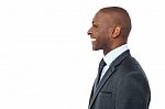 Smiling Handsome African Businessman Stock Photo