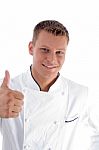 Smiling Male With Thumbs Up Stock Photo