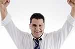 Smiling Successful Businessman Stock Photo