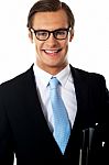 Smiling Young Businessman Stock Photo