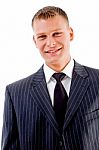 Smiling Young Businessman Stock Photo