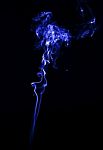 Smoke In Black Background Stock Photo