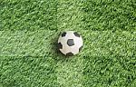 Soccerball On Grass Stock Photo