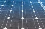 Solar Panels Produce Power, Green Energy Concept Stock Photo