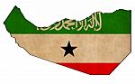 Somaliland Map On  Flag Drawing ,grunge And Retro Flag Series Stock Photo