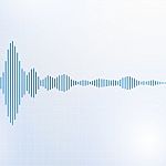 Sound Waves Lines Audio Equalizer Technology Stock Photo