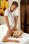 Spa Massage Stock Photo