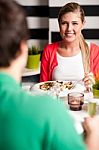 Special Date, Couple In Love Stock Photo