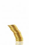 Stacked Gold Coin Stock Photo